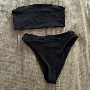 Black Bandeau Bikini